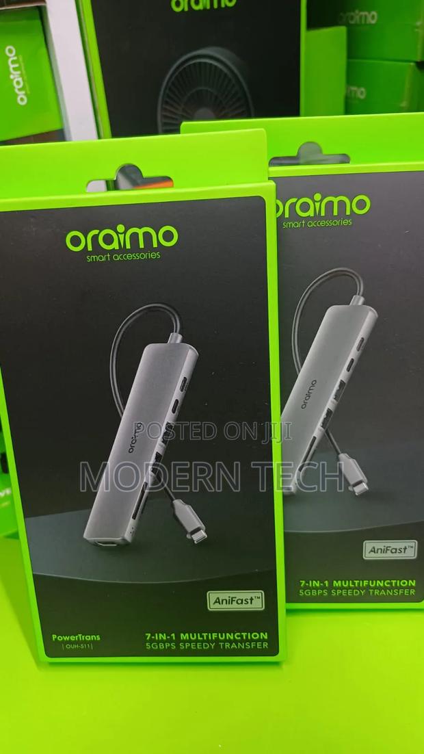 Oraimo Powertrans Usb-C Hub 7-in-1 Multi-Functional Docking Station - main view