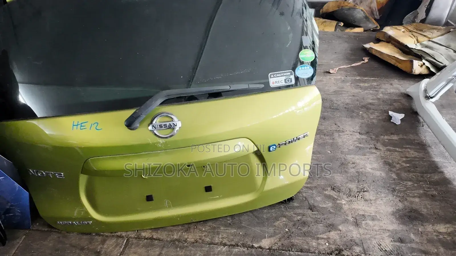 Nissan Note E-Power He12 Boot Door Original Ex-Japan