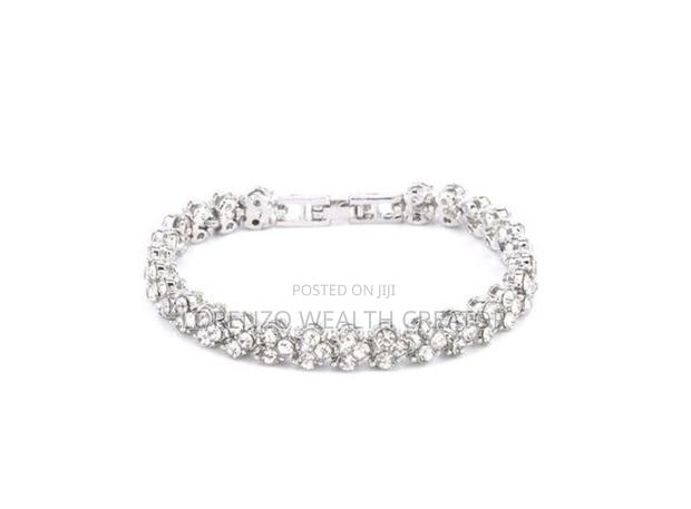 Stunning Silver Crystal Bracelet - thumbnail 6