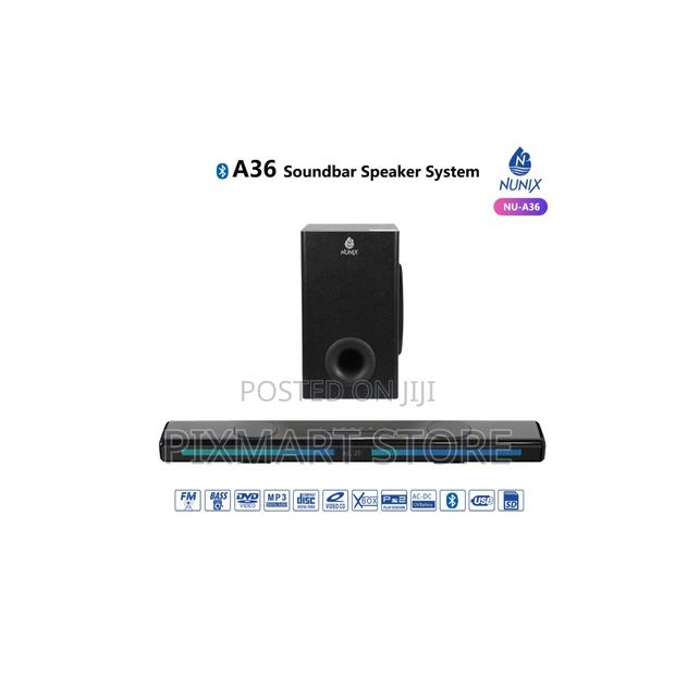 Nunix A36 Bluetooth Soundbar System – Enhanced Bass Tv Speaker