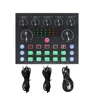 V8s Professional Live Sound Card Mixer – Audio Interface