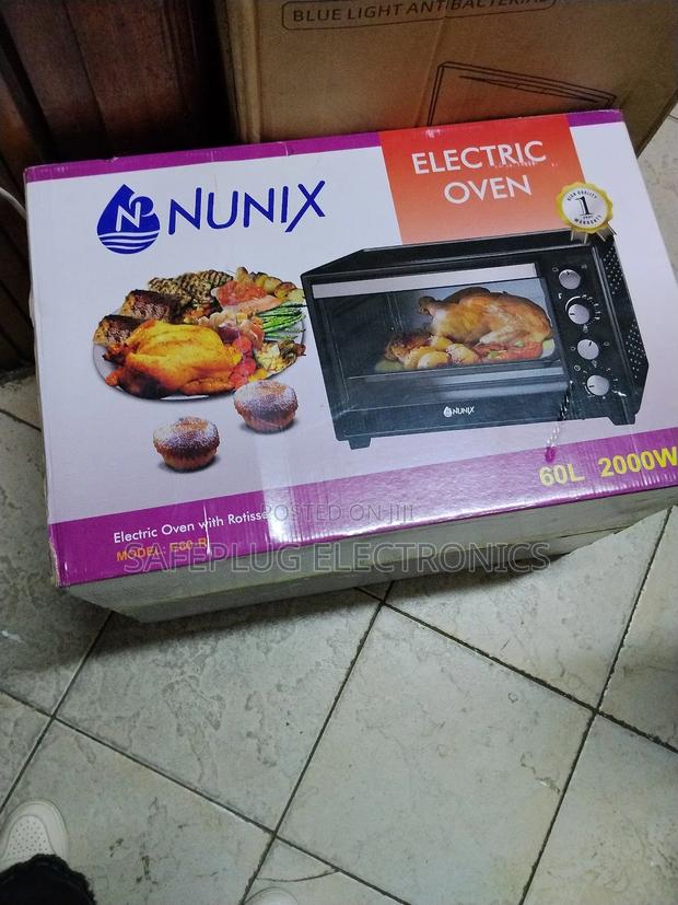 Nunix 4-Knob Electric Rotisserie Oven – 60l Large Capacity | - main view