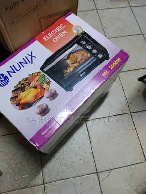 Nunix 60l Electric Rotisserie Oven – 4 Knobs | Free Delivery!"