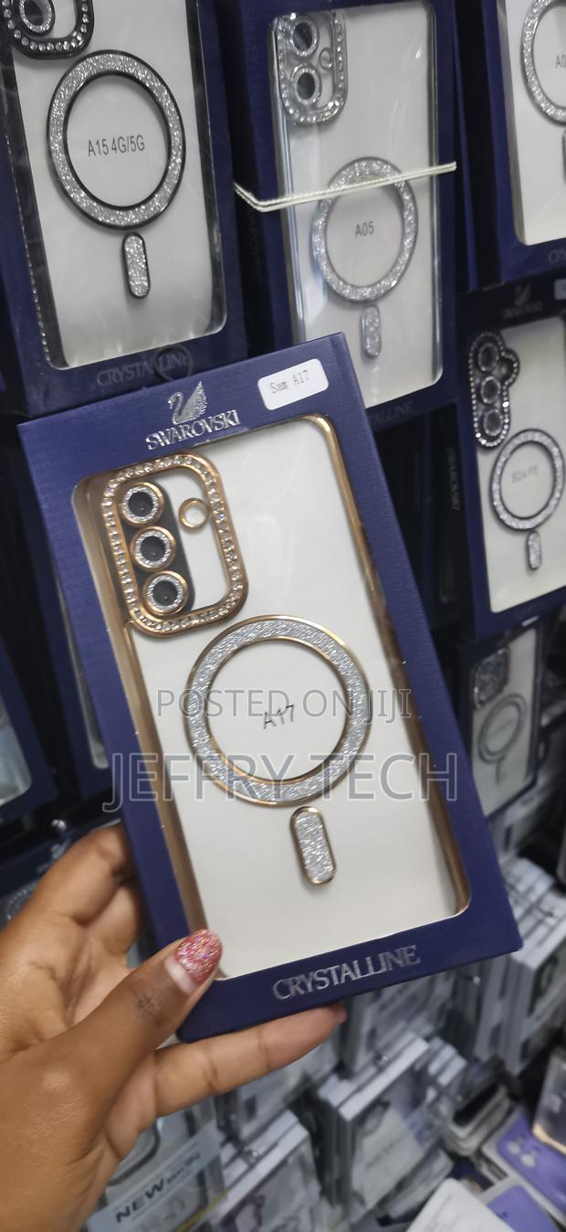 Chiko Samsung Galaxy A17 Magsafe Glitter Diamond Camera Protector Case - thumbnail 3