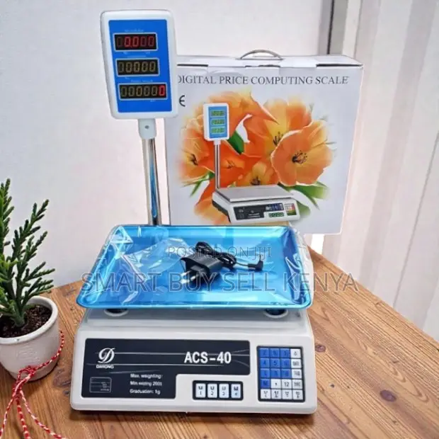 High Quality Performance Acs 40 Led Battery Digital Weighing Scale