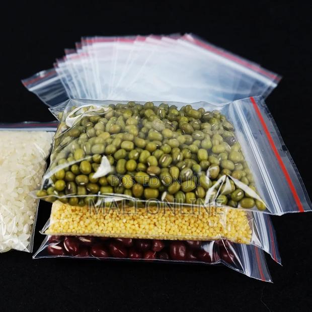 50pcs Pack 4kg Transparent Reusable Ziplock Bags Clear Plastic Zipper