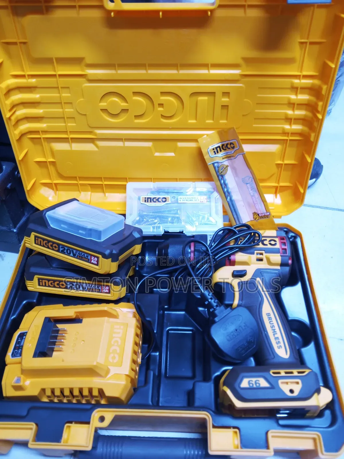 20v Lithium -Ion Compact Brushless Cordless Impact Drill