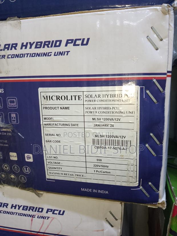 Microlite Solar Hybrid Inverter 1.2kva 12volts - thumbnail 2