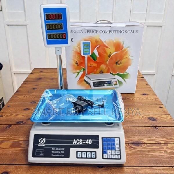 Efficient and Convenient Acs 40 Led Battery Digital Weighing Scale