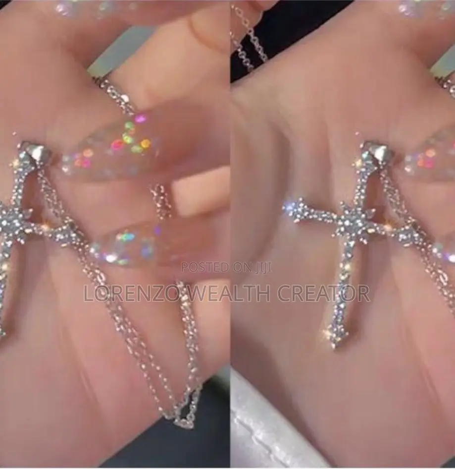 Gift Diamond Necklace Cross Pendant for Women