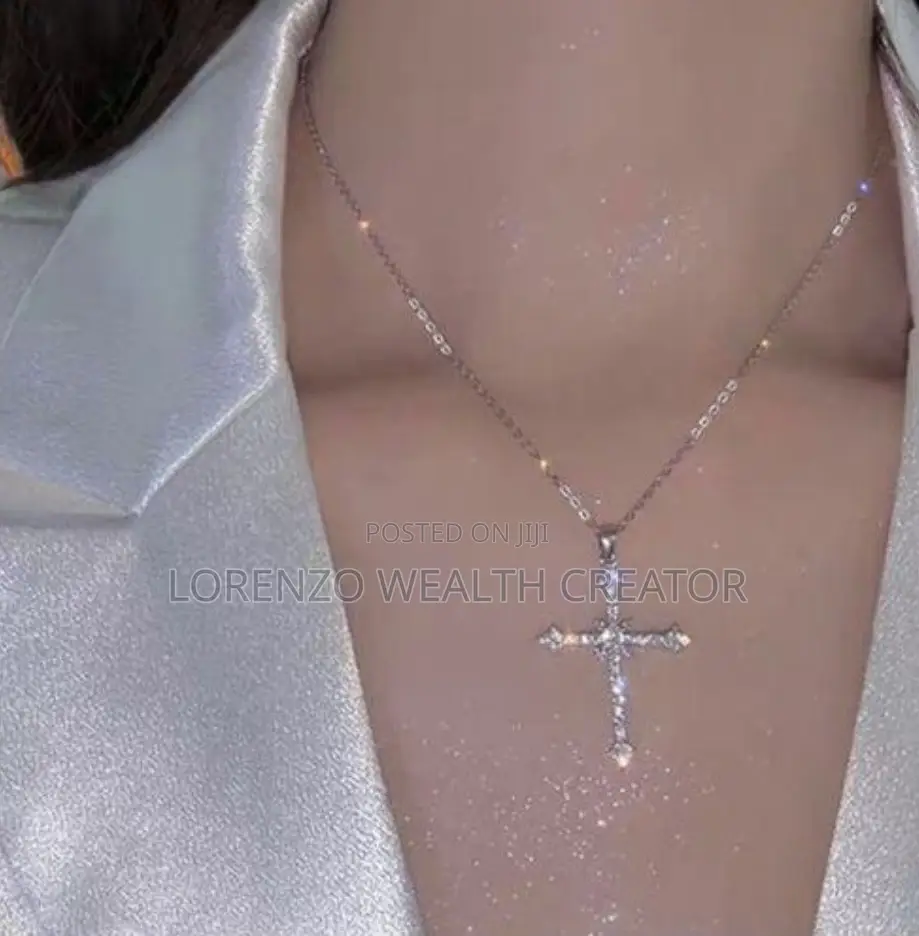 Gift Diamond Necklace Cross Pendant for Women