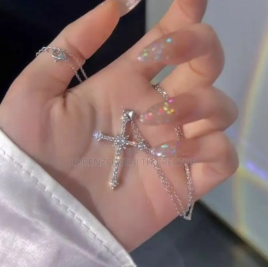 Gift Diamond Necklace Cross Pendant for Women