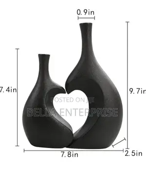 2 in 1 Deco Heart Shaped Flower Vase
