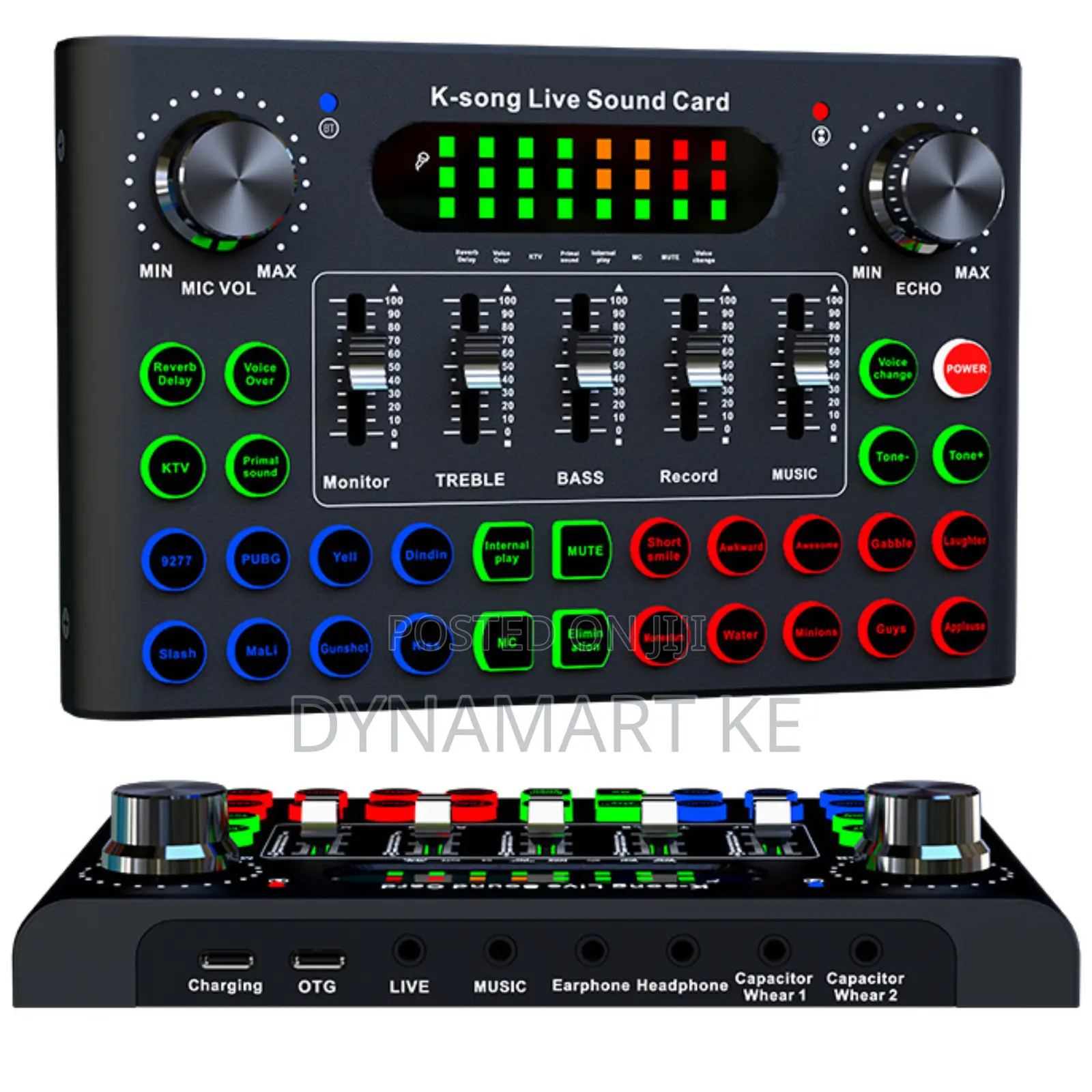 F007c Live Sound Card – Bluetooth Mixer With Real-Time Effects