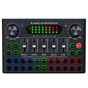 F007c Live Sound Card – Bluetooth Mixer With Real-Time Effects