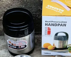 2-in-1 Insulated Handpan Food Flask – 1000 Ml