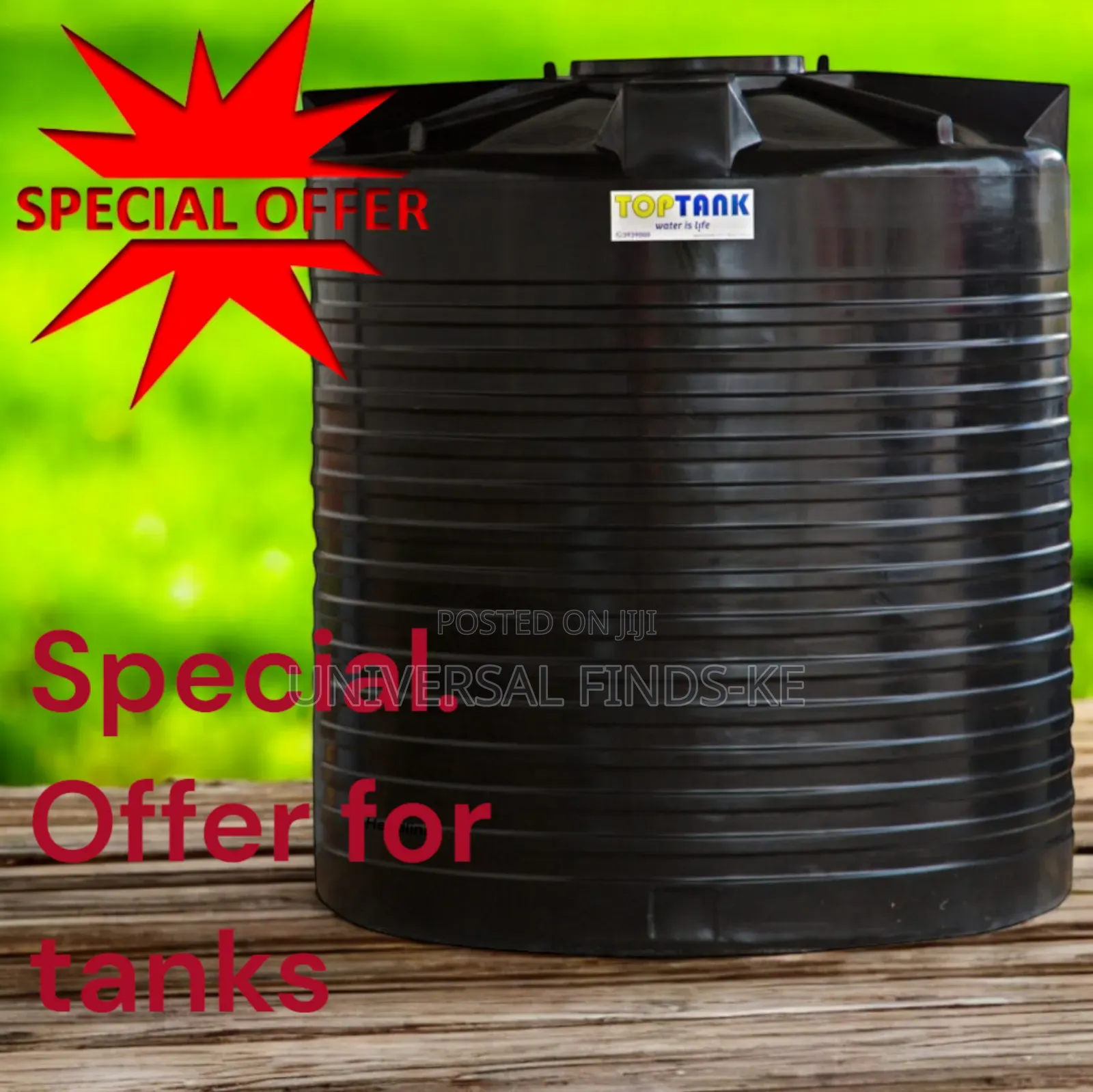 Top Tanks Standard Cylindrical Tanks,10,000 Litres