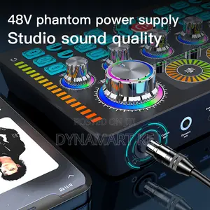 Q7 Live Sound Card Professional Audio Mixer, DSP Chip Voice Effects