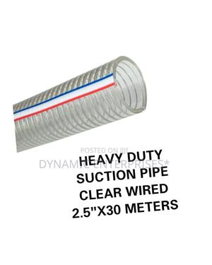 2.5" Heavy Duty Clear Wired Suction Pipe - thumbnail 2