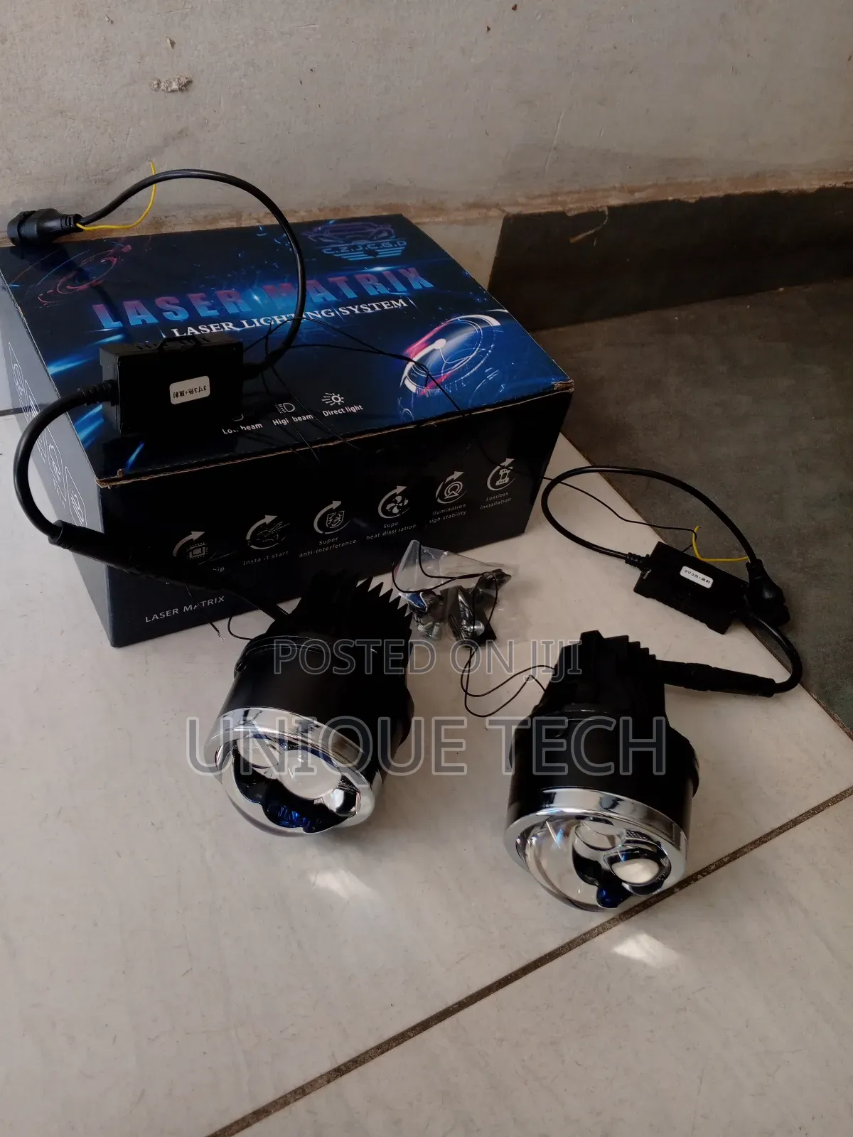 3 Inch Laser Fog Projector – 3 Color Bi Led