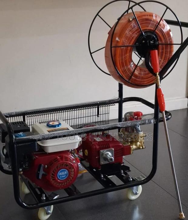 Aico Japan Trolley Sprayer 8hp Engine With Hose Reel - main view