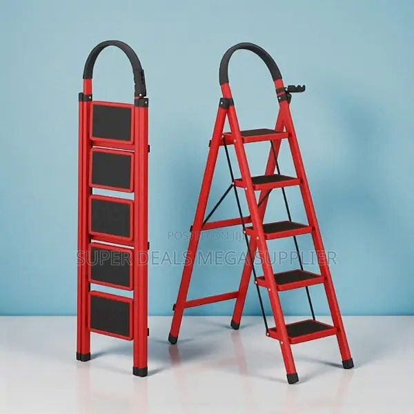Multi Use Household Kitchen Office 5 Step Ladder Stepladder