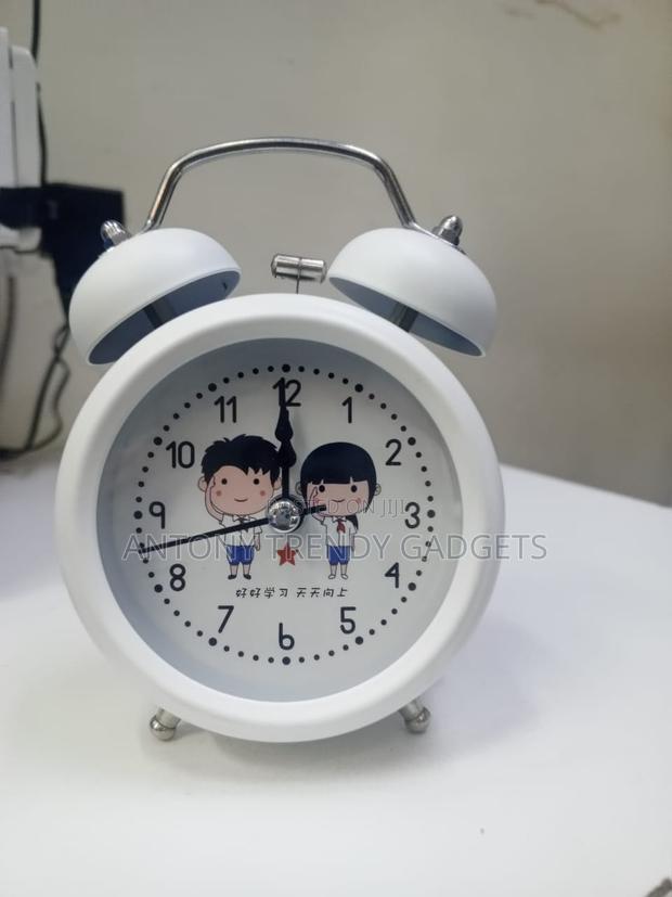 Cartoon Twin-bell Analog Alarm Clock