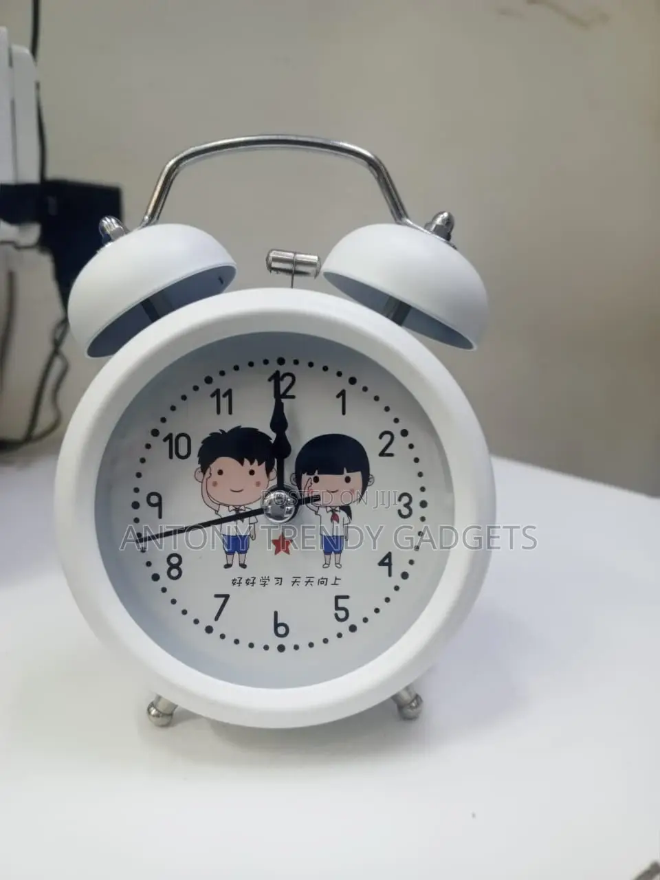 Cartoon Twin-bell Analog Alarm Clock