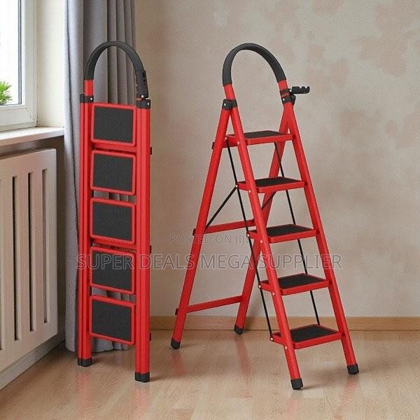 Foldable Portable Workshop Domestic 5 Step Ladder Stepladder - main view