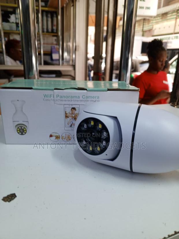 V380 Pro 360° Wifi Bulb Camera E27 Smart Security Cctv - thumbnail 3