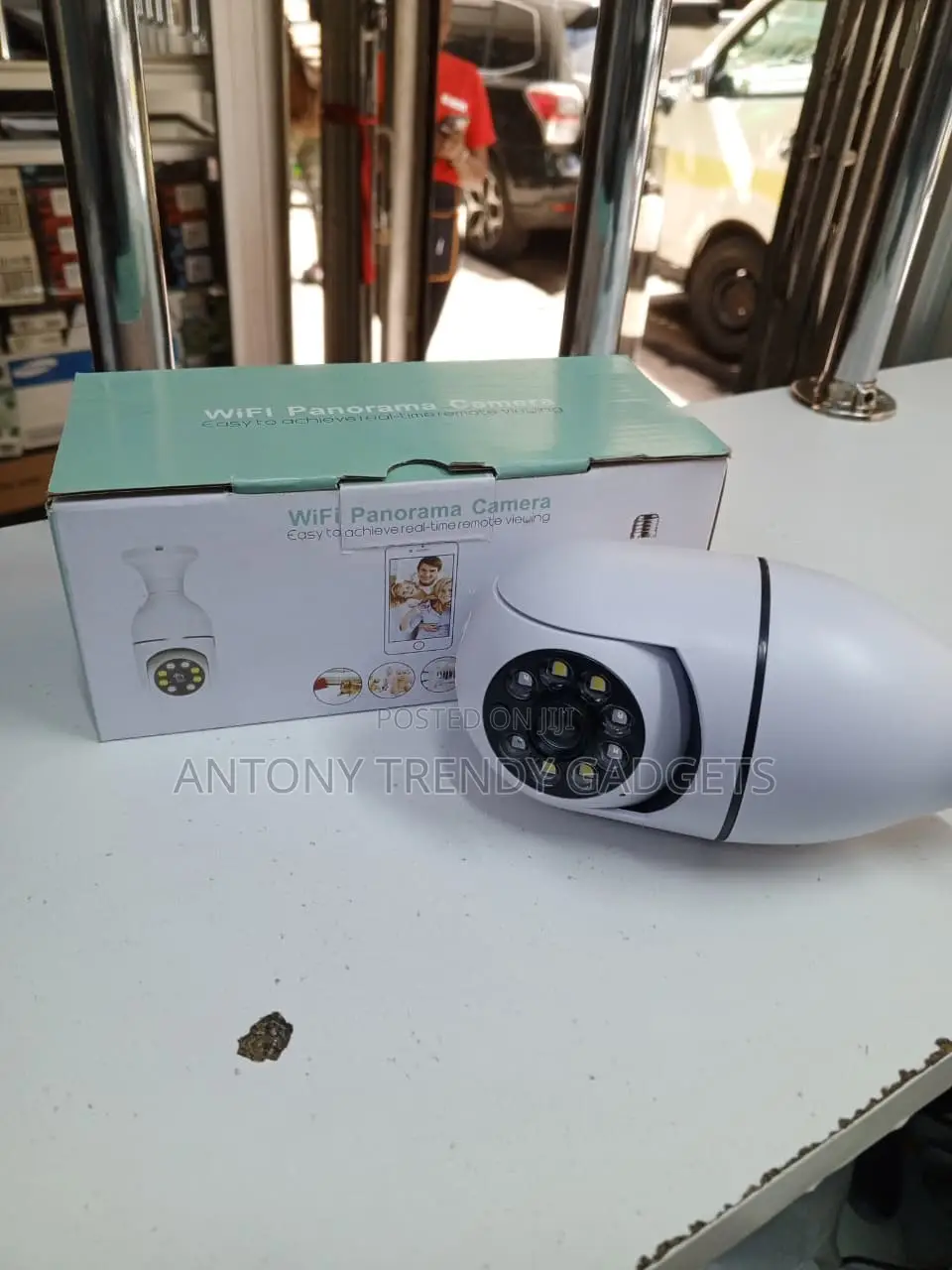 Wifi Panoramic Light Bulb Camera 1080p Motion Detection