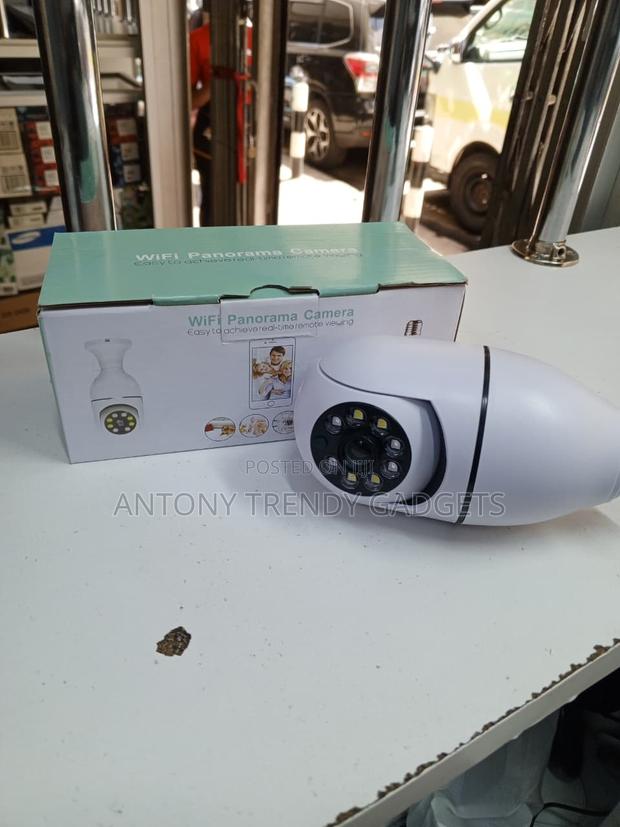 Wifi Panoramic Light Bulb Camera 1080p Motion Detection - thumbnail 2