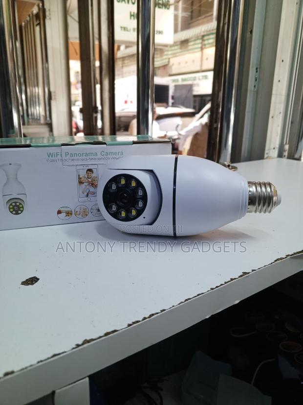 360 Degree Wifi Home Security Bulb Camera V380 Pro - thumbnail 2