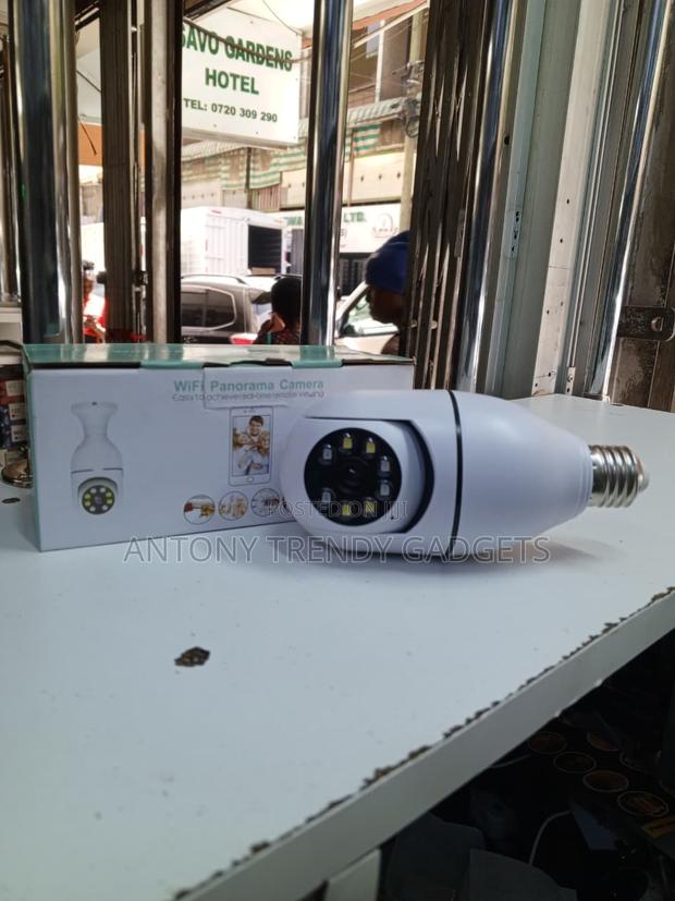Smart Panorama Wifi Cctv Bulb Camera With App Control - main view