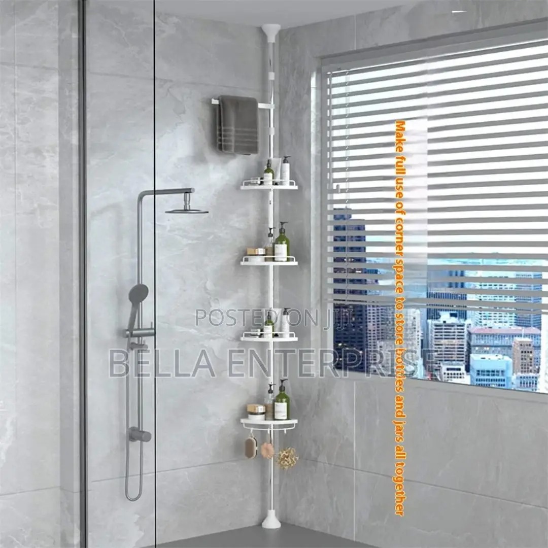 4-Tier Adjustable Corner Shower Rack