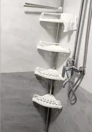 4-Tier Adjustable Corner Shower Rack