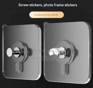 10pcs Transparent Wall Screw Hooks.