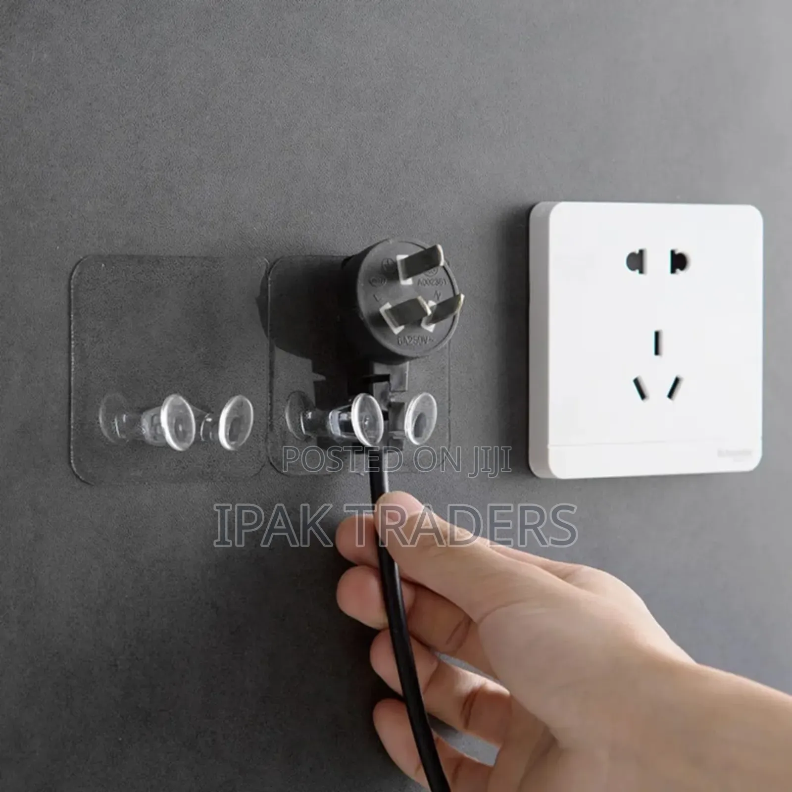 10pcs Transparent Wall Cable Holder Hooks.