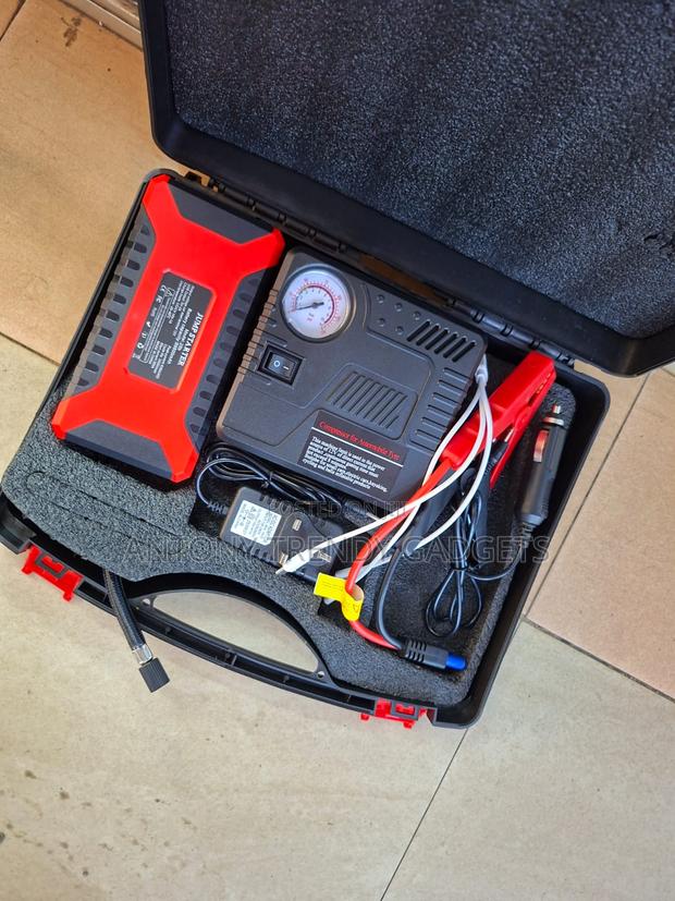 12v Car Battery Jump Starter Kit With Air Compressor - main view