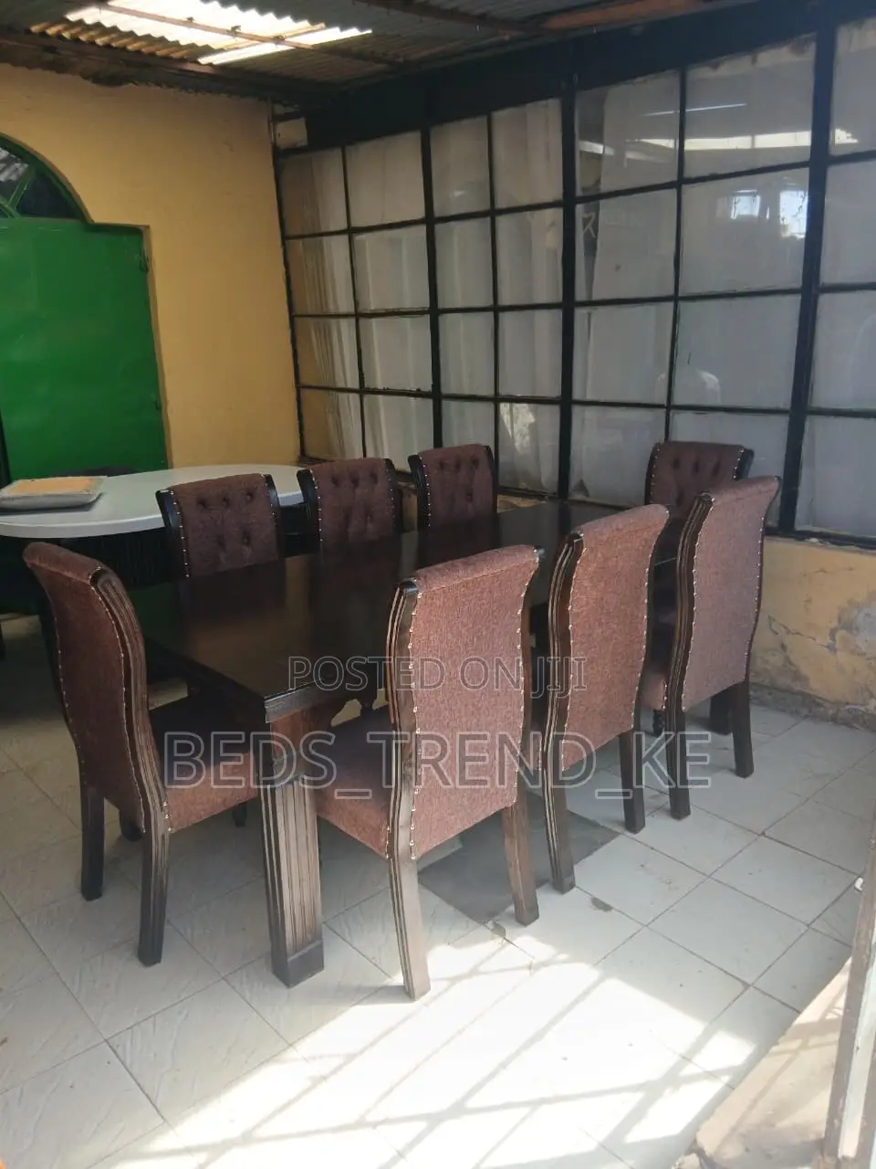 Dope Fabric 8 Seater Dining Set