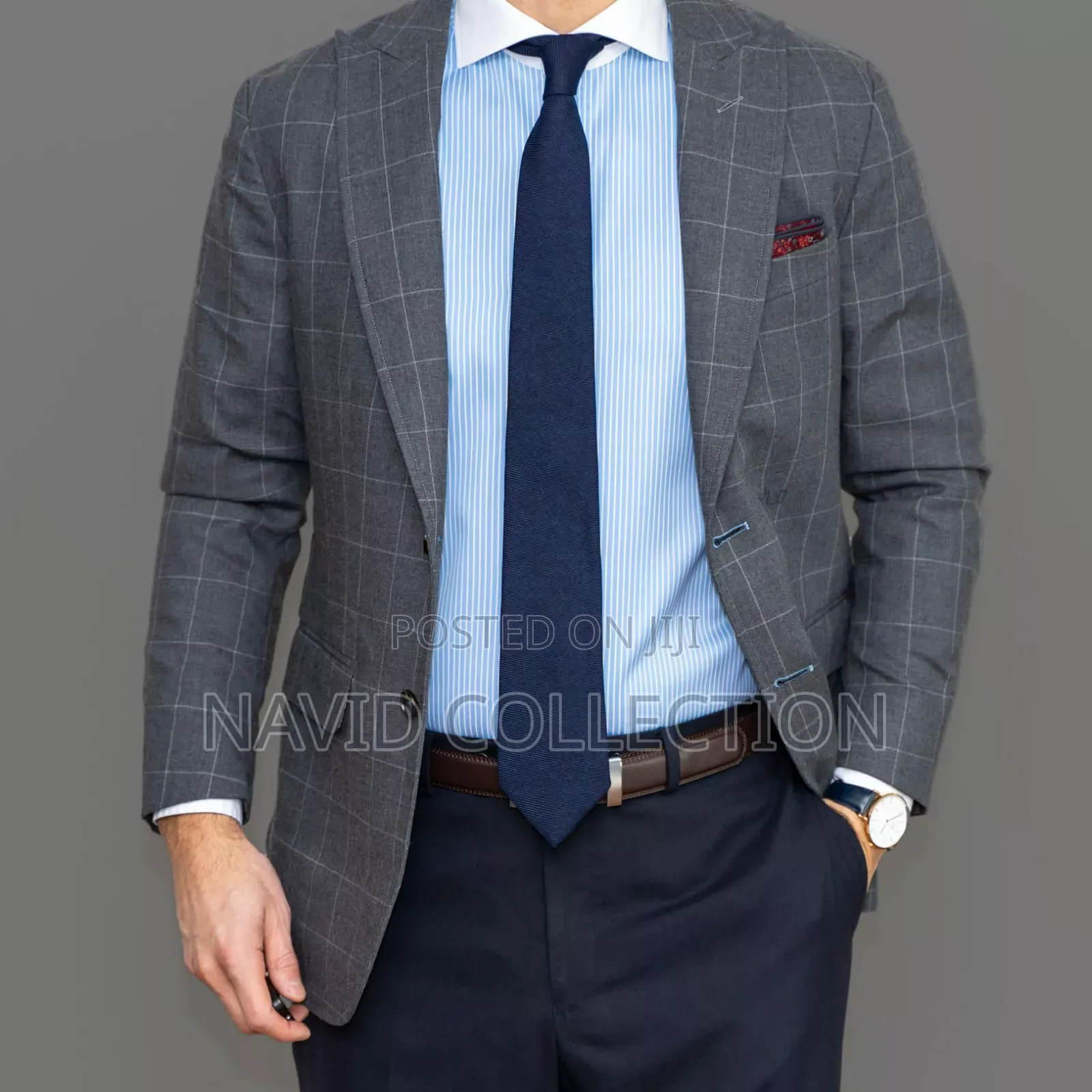 Grey Checked Blazer