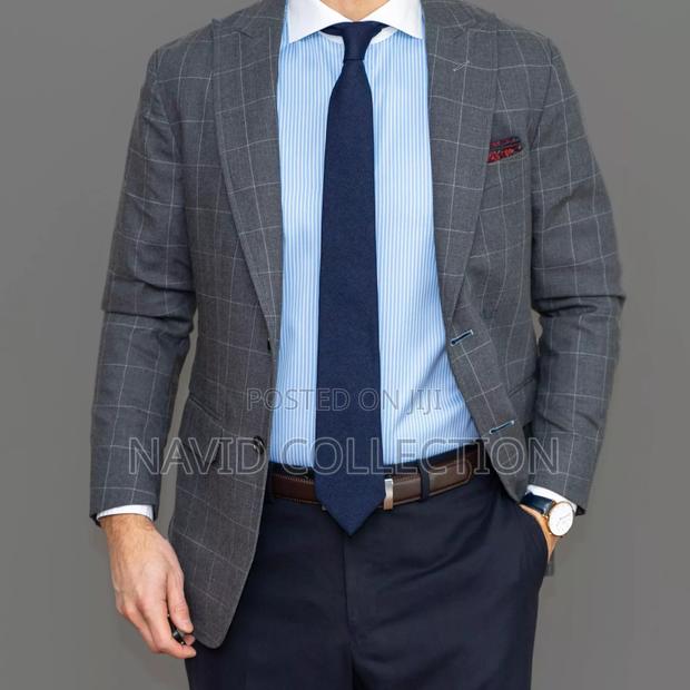 Grey Checked Blazer - main view