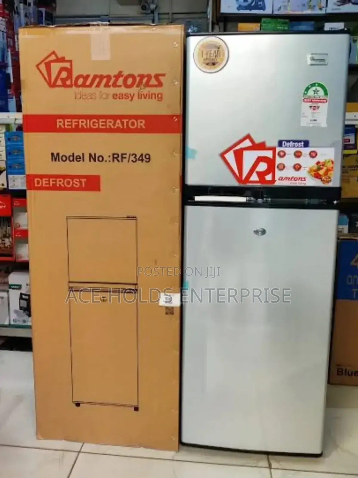 Ramtons Fridge Double Door 138 Litres Rf349 - 3 Star Rate