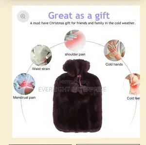 Hot Water Bottle With Lid and Soft Plush Bag