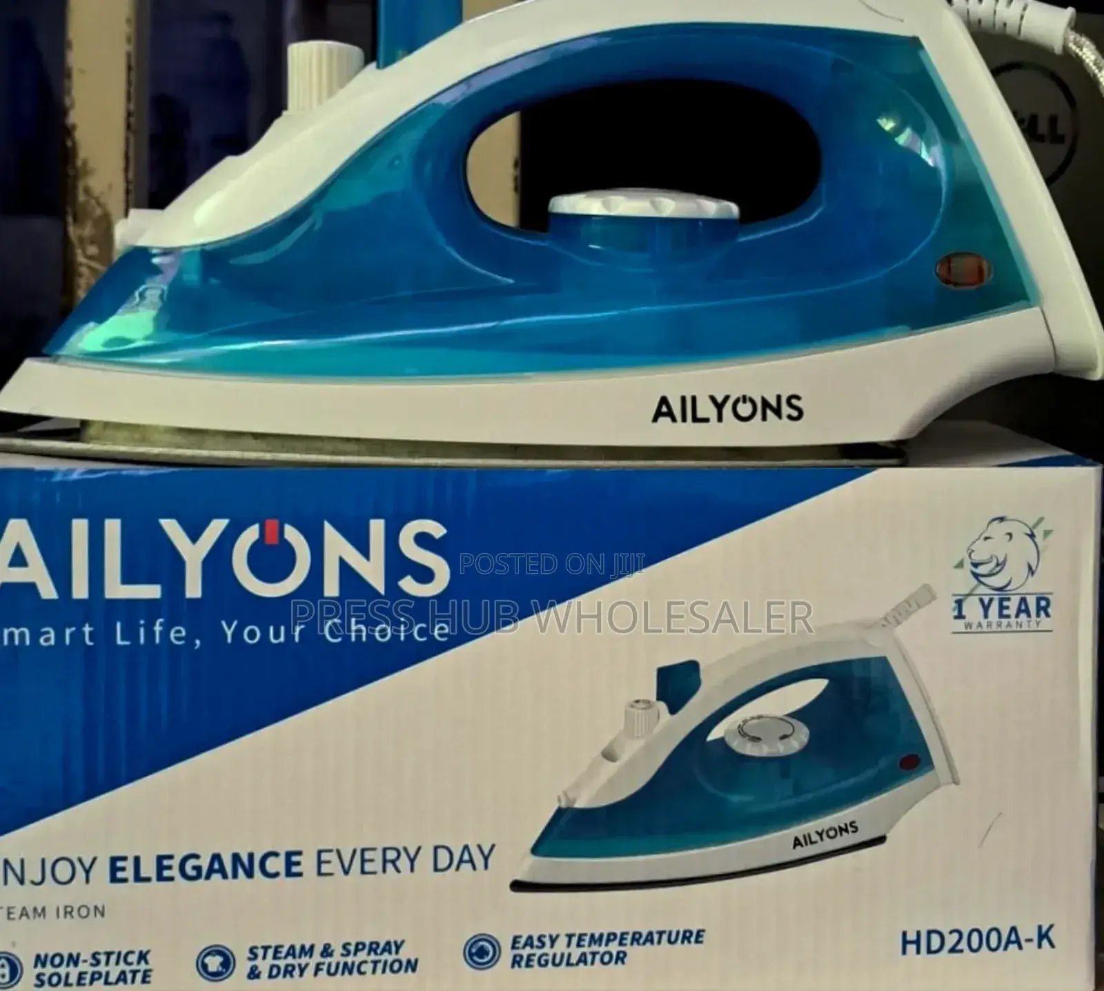 Ailyons Hd200a-K Electric Steam Iron"