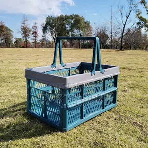 1pc Foldable Picnic Basket 
Collapsible and Space-Saving