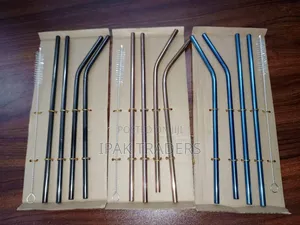 Reusable Stainless Steel Straw Set
