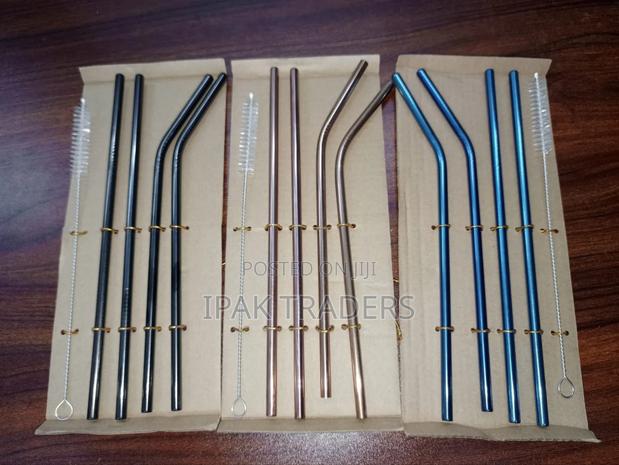 Reusable Stainless Steel Straw Set
 - main view