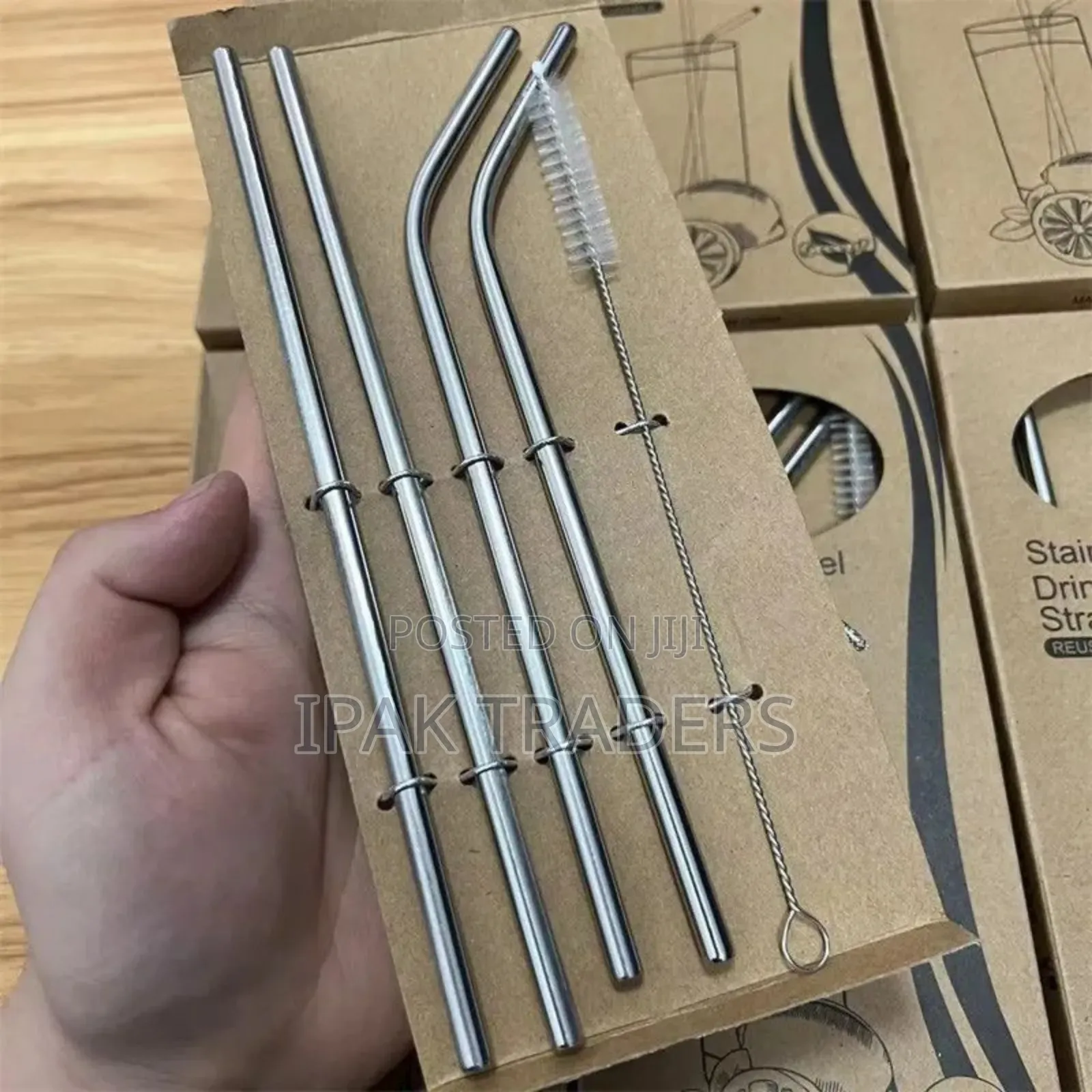 Reusable Stainless Steel Straw Set
