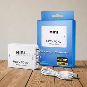 Full Hd Mini HDTV to Av Converter Hdmi to Rca With Up Scaler 1080p